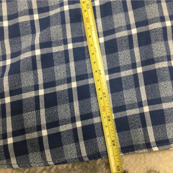 Express men’s blue plaid casual button down short sleeve shirt XL​​​ - Picture 5 of 5